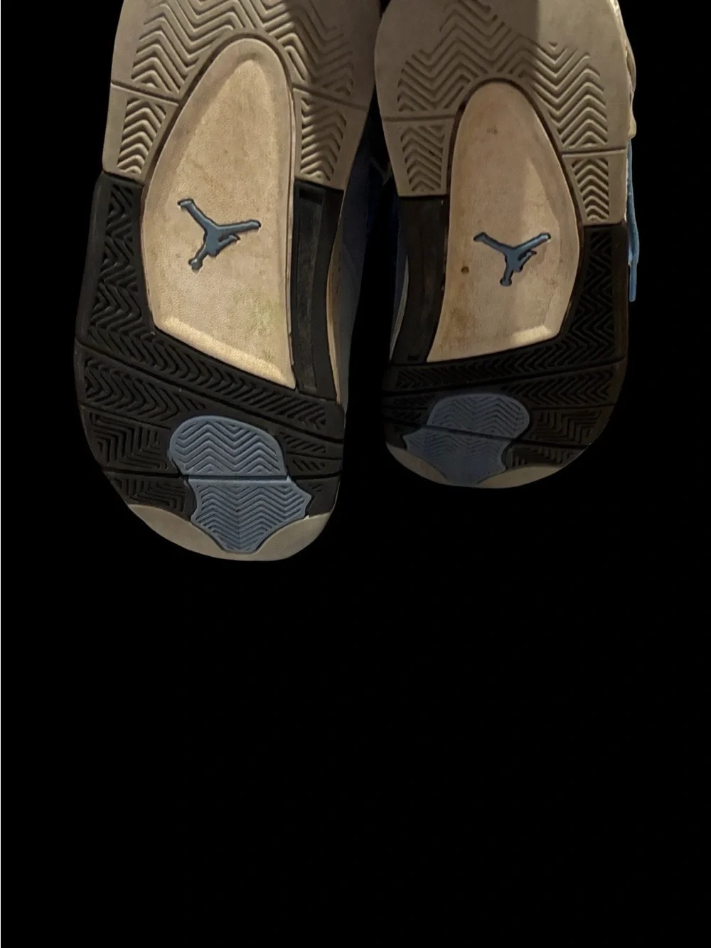 Jordan Air Jordan 4 Retro Grey and Light Blue Sneakers